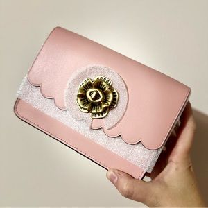 NWT COACH BOWERY CROSSBODY WITH TEA ROSE TURNLOCK 24976 Retail Store